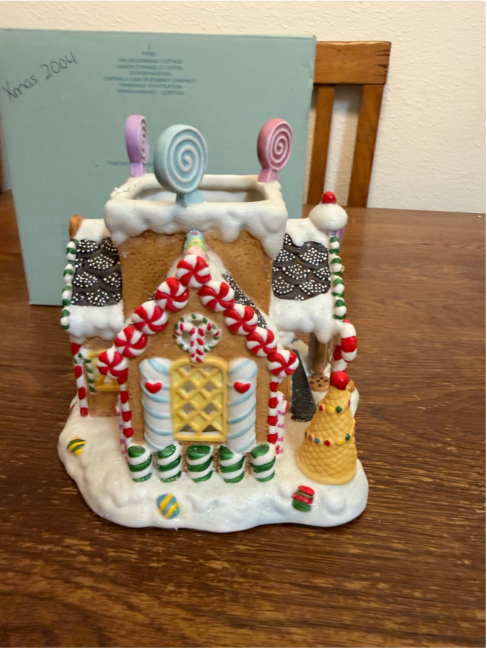 PartyLite P7901 Gingerbread Cottage Village #1 Christmas Tealight Holder NIB